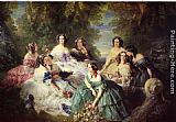 Franz Xavier Winterhalter The Empress Eugenie Surrounded by her Ladies in Waiting painting
